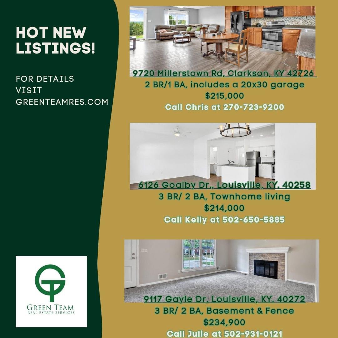 ExitGreenTeam's tweet photo. 🏡 Exciting News! We have THREE new listings that are perfect for first-time homebuyers or anyone looking to stay in budget, all priced between $214,000 and $235,000! 📉

📲💬 Message us for more details or to schedule a showing or visit our website at https://t.co/E5NgfaiPEr https://t.co/AtI61H4tIJ