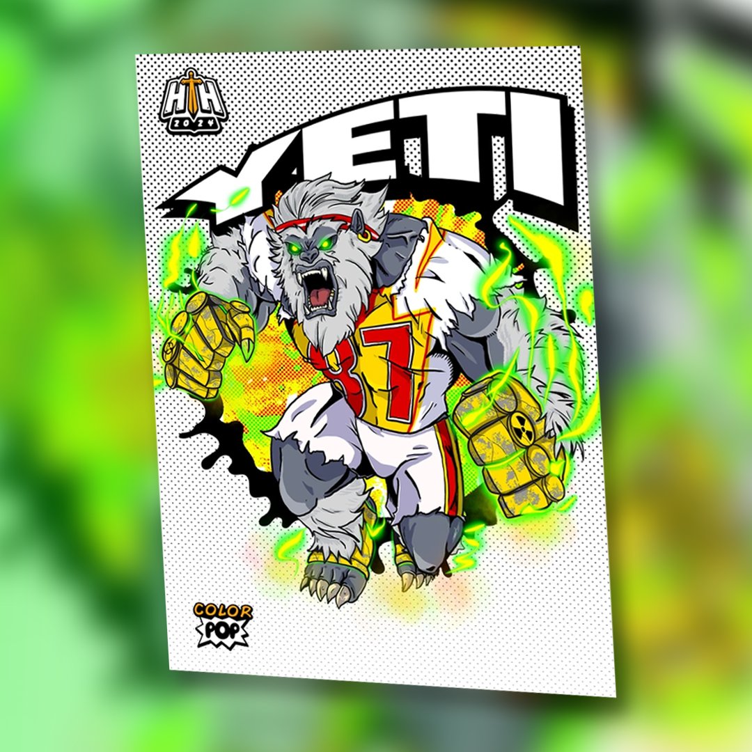 Yeti, Travis Kelce's #1 fan, can't wait to watch his favorite player compete tonight against New Orleans!  How many points will this Color Pop score this evening?