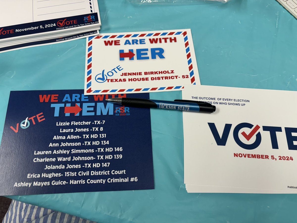 RUN SISTER RUN (@texrunsisterrun) on Twitter photo Postcard ! Run Sister Run getting out the Vote. <a href="/CongressLaura/">Laura Jones TX8 D</a> <a href="/BirkholzforTX/">Jennie Birkholz</a> <a href="/VoteAnnJohnson/">Ann Johnson</a> <a href="/RepAllenTX131/">Rep Alma Allen</a> <a href="/LASimmonsTX146/">Lauren Ashley Simmons</a> Postcard ! Run Sister Run getting out the Vote. <a href="/CongressLaura/">Laura Jones TX8 D</a> <a href="/BirkholzforTX/">Jennie Birkholz</a> <a href="/VoteAnnJohnson/">Ann Johnson</a> <a href="/RepAllenTX131/">Rep Alma Allen</a> <a href="/LASimmonsTX146/">Lauren Ashley Simmons</a>