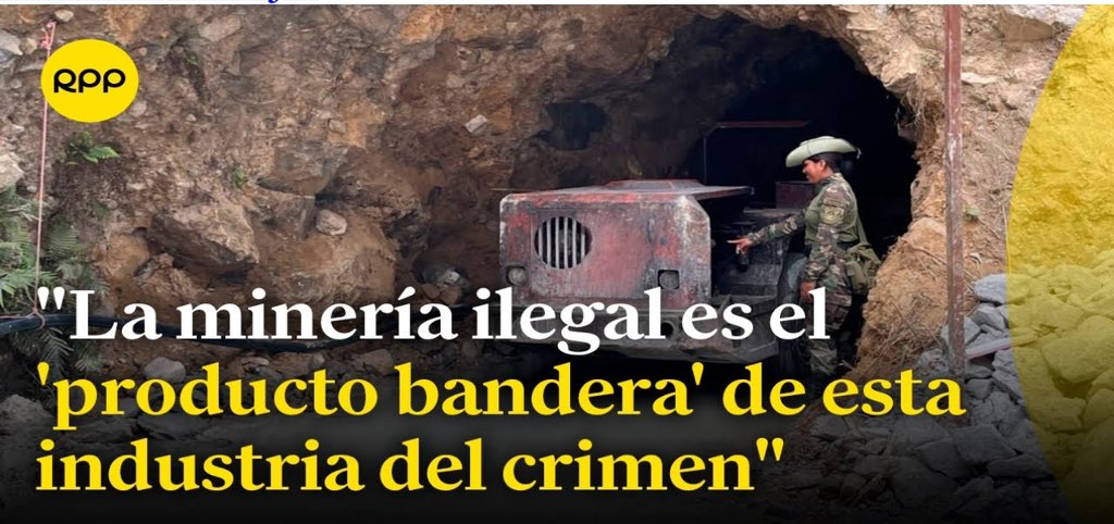 JulioGagoPe's tweet photo. EL ESTADO ES RIGUROSO CON LA ACTIVIDAD FORMAL
MINERA,PERO NO ACTÚA CONTRA LA ILEGALIDAD
Es incompetente para actuar frente a las organizaciones criminales que están detrás de la minería ilegal y del dominio de gran parte del territorio nacional.#PorUnPeruMejor. https://t.co/3u7h3uFC5f