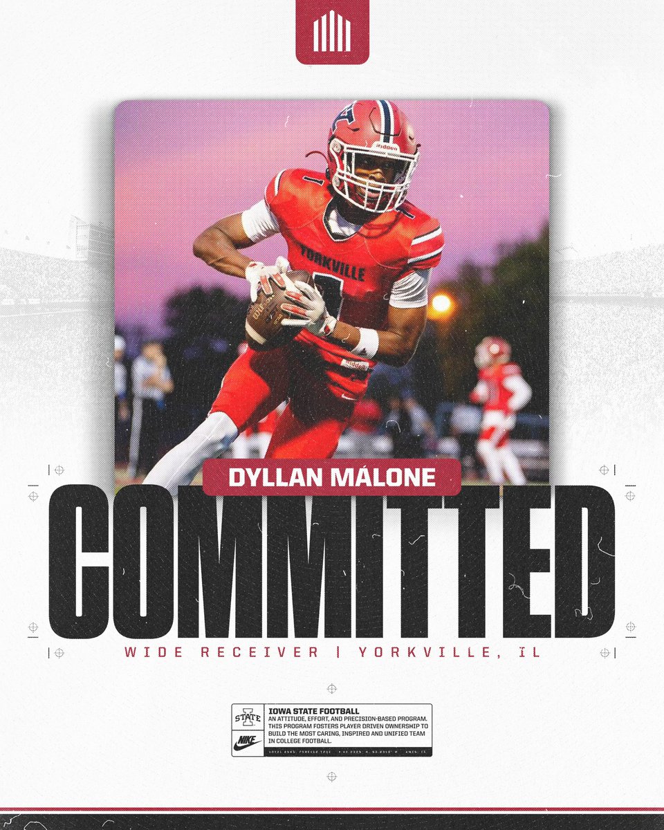Dyllan Malone (@dyllan_malone) on Twitter photo Committed to Iowa State University 🌪️🚨🌪️ <a href="/ISUMattCampbell/">Matt Campbell</a> <a href="/Coach_NPauley/">Noah Pauley</a> <a href="/CoachDanMcGuire/">Dan McGuire</a> <a href="/CycloneFB/">Iowa State Football</a> #Cyclones Committed to Iowa State University 🌪️🚨🌪️ <a href="/ISUMattCampbell/">Matt Campbell</a> <a href="/Coach_NPauley/">Noah Pauley</a> <a href="/CoachDanMcGuire/">Dan McGuire</a> <a href="/CycloneFB/">Iowa State Football</a> #Cyclones