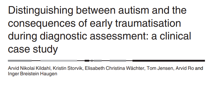 Read #OpenAccess article exploring clinical case of a young woman diagnosed with an #Autism spectrum disorder, mild #intellectualdisability and complex #PTSD:
emerald.com/insight/conten…
<a href="/VerityChester/">Verity Chester</a>