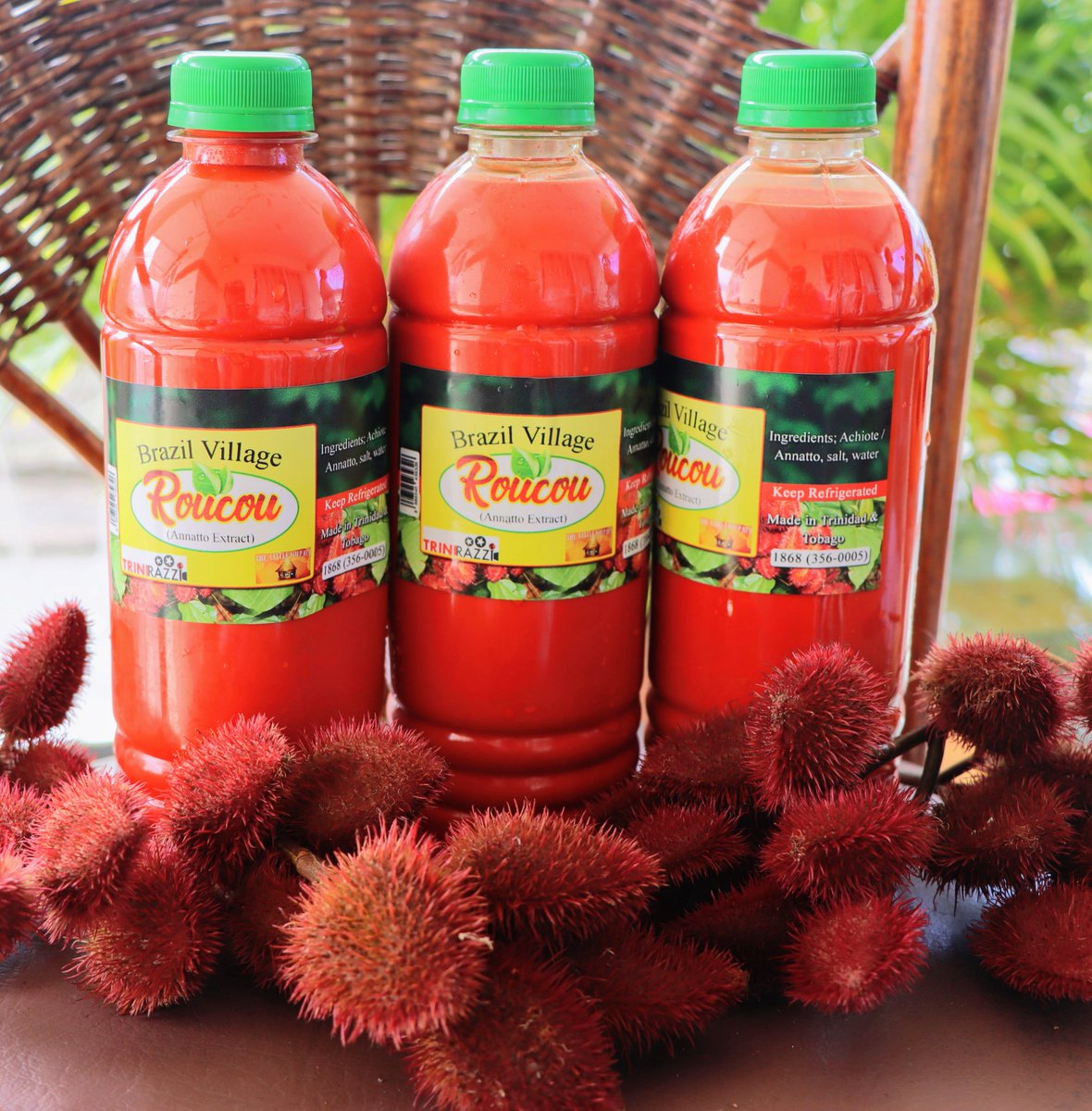angelomarcelle's tweet photo. Brazil Village Roucou is sold at select stores between Port of Spain and Arima, Trinidad &amp; Tobago. Call 1(868) 356-0005 to place your order. 
#roucou will  #flavourexplosion  your #mealtime
#richerthantherest   #islandlifeinabottle #brazilvillageroucou https://t.co/gltyEMHR9w