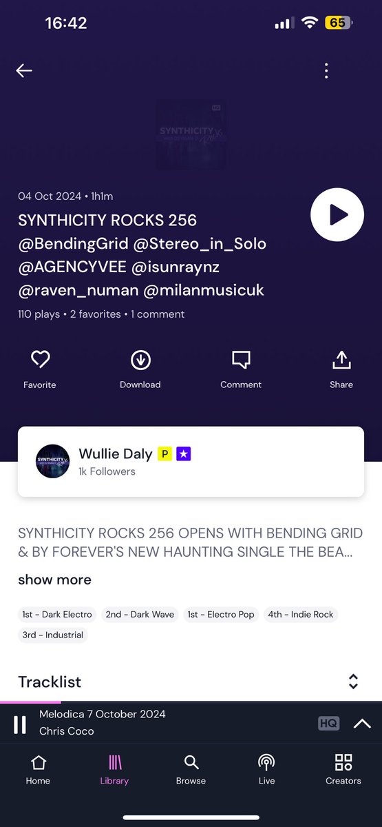 DARK ELECTRO &amp; ELECTRO POP NO.1’S ❤️🎧2 ⁦<a href="/isunraynz/">isunray</a>⁩ ⁦<a href="/Cosmic_Address/">Cosmic Address</a>⁩ #ProjectIch ⁦<a href="/kmx_vii/">KMX VII</a>⁩ mixcloud.com/wullie-daly/sy…