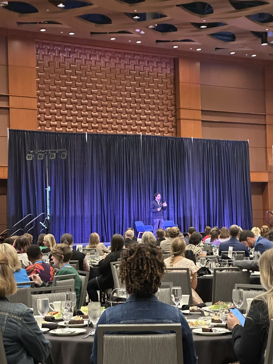 What a privilege to be inspired by keynote, <a href="/salkhanacademy/">Salman Khan</a> at #aim2024 #DayofAI <a href="/ncdpiDTL/">NCDPI DTL</a> <a href="/AIM_NCDPI/">NC AIM Conference</a>  Drive personalization using <a href="/KA_Khanmigo/">Khanmigo</a>