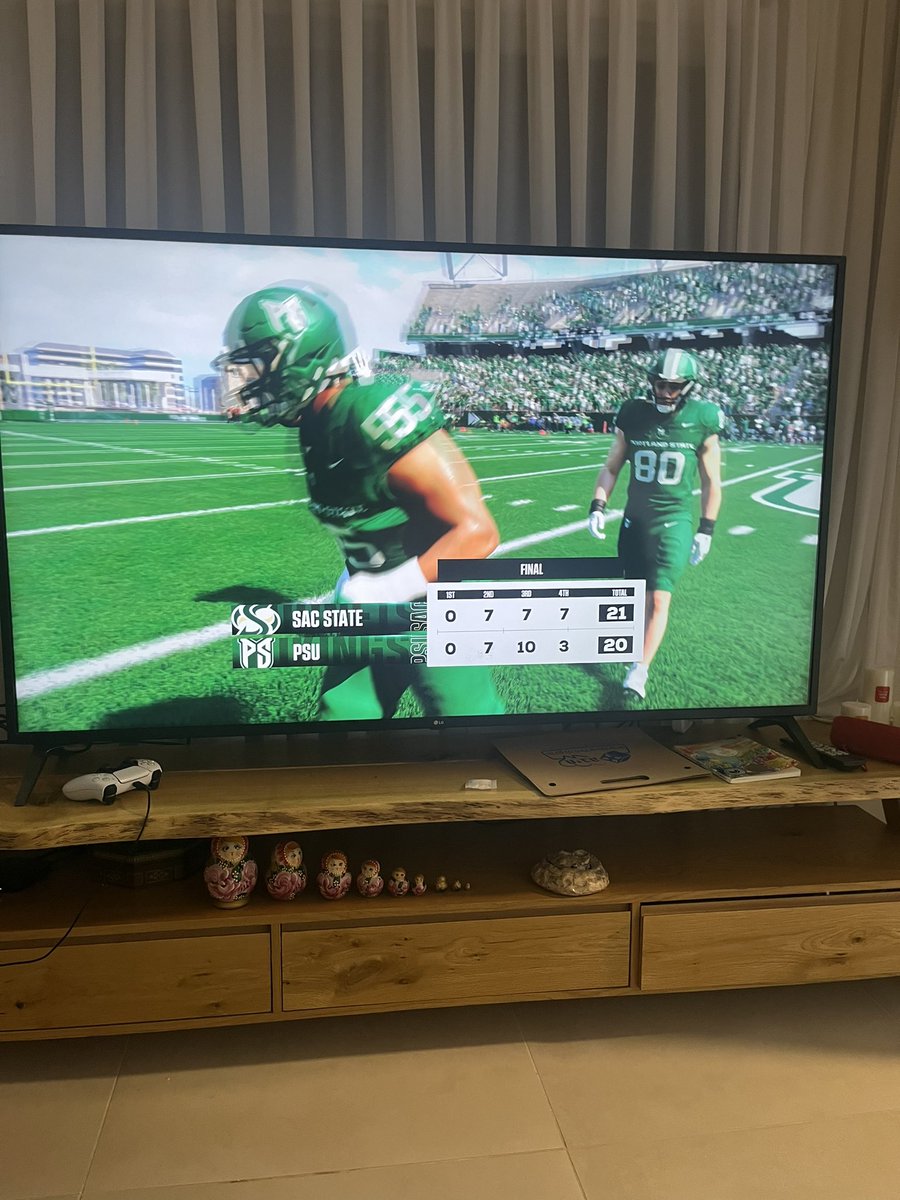 First W of the year … happens in week 9.  heyyy we’ll take it. Road to the #sac12