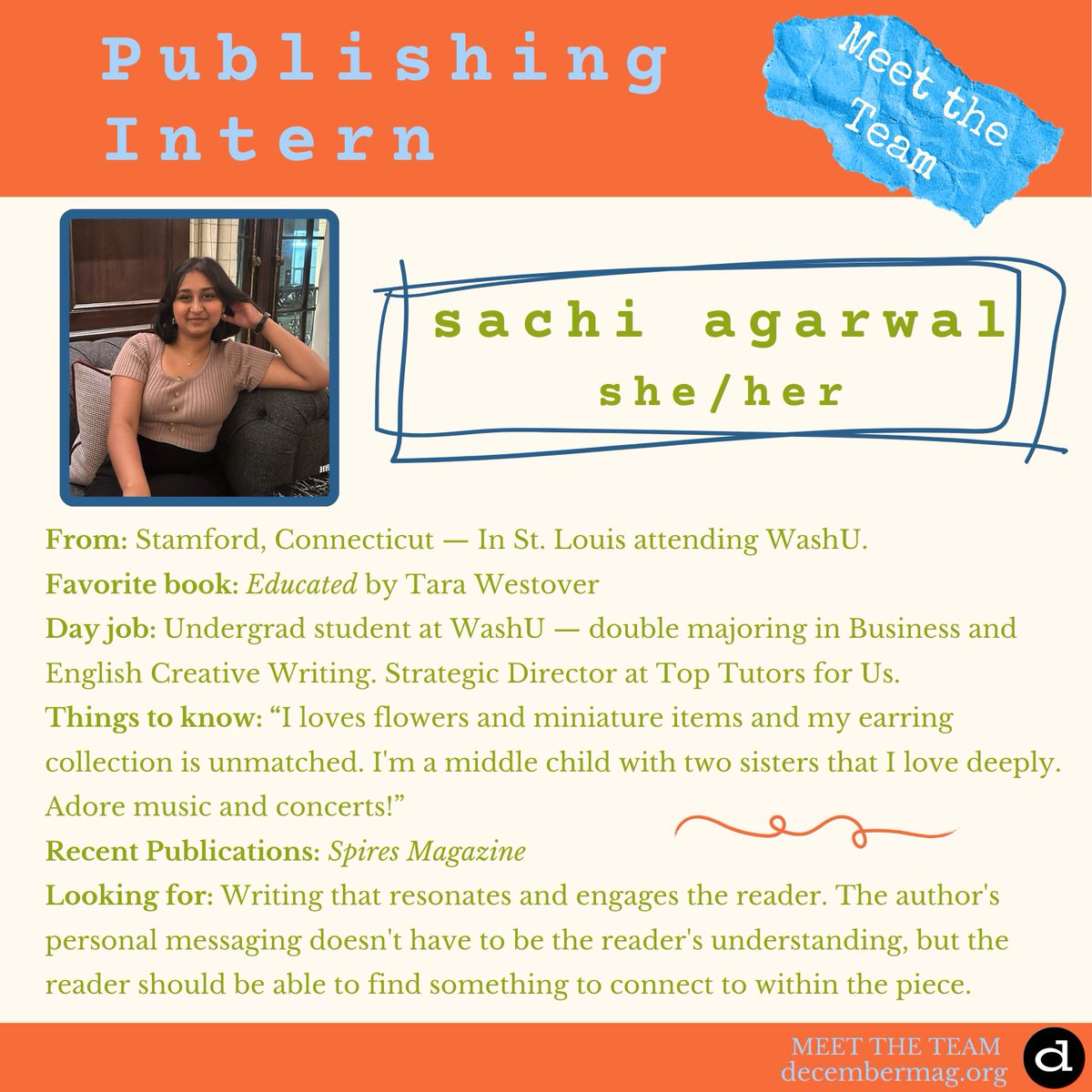 Meet our amazing intern, Sachi (she/her)! 🤩✨ She’s a total rockstar and already impressing us with her smart and creativity. We’re so lucky to have Sachi on the team! 💫 Give her a warm welcome and stay tuned for more of her magic. #TeamGoals #InternLife #CrushingIt