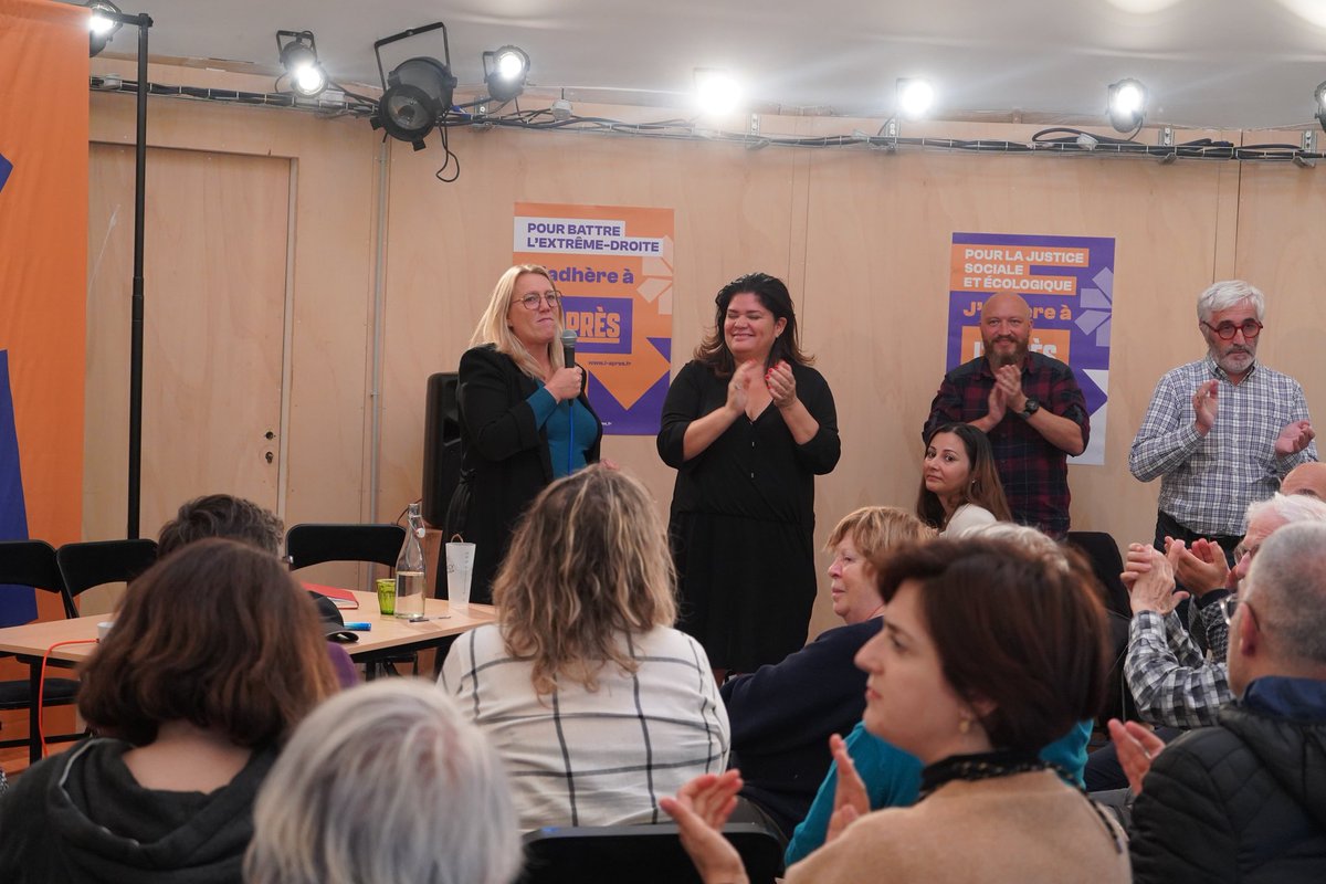 lapres_fr's tweet photo. Quelle belle journée pour la 1ère assemblée de l’APRÈS qui a réuni des délégué·es de toute la France ! 

Partout nous serons mobilisé·es pour bâtir ensemble l’union de la gauche autour du NFP et de son programme de rupture ! https://t.co/PN0cEdm9xf