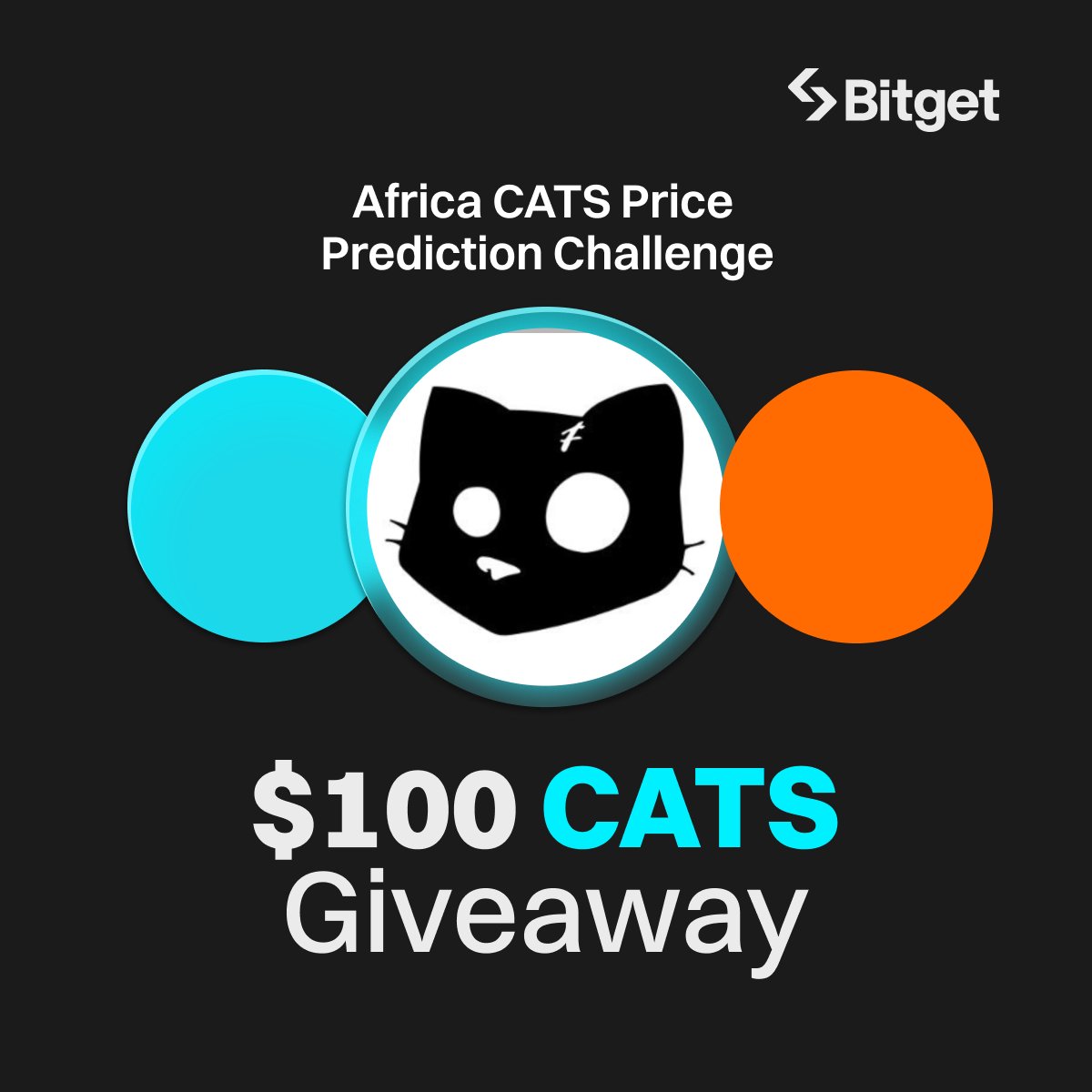 🏆 $CATS Price Prediction Challenge 🏆
→ Guess the price of $CATS at 10:00 (UTC) and grab a share of $100 in CATS tokens!

⏰ Entry Deadline: Oct. 08, 2024, at 09:55 (UTC)
📈 Price Result: 10:00 UTC  

🔹 Follow  <a href="/BitgetAfrica/">Bitget Africa</a>
🔹 Answer + RT
🔹 Fill ➡️ forms.gle/PDp28g19PZGJDp…