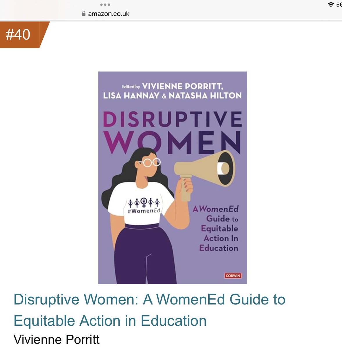 WomenEd 10%Braver #DisruptiveWomen (@womened) on Twitter photo #DisruptiveWomen available now on Amazon! π₯π₯π₯π₯
Thrilled itβs in the #BestSeller list for Education Strategies and Policies already! If you enjoy it, please leave a review so we reach women not on Social Media. ππ
@lhannay1 <a href="/NatashaHilton3/">Natasha Hilton</a> <a href="/ViviennePorritt/">Vivienne Porritt OBE FCCT FRSA</a> <a href="/SageEducation/">Sage Education</a> #DisruptiveWomen available now on Amazon! π₯π₯π₯π₯
Thrilled itβs in the #BestSeller list for Education Strategies and Policies already! If you enjoy it, please leave a review so we reach women not on Social Media. ππ
@lhannay1 <a href="/NatashaHilton3/">Natasha Hilton</a> <a href="/ViviennePorritt/">Vivienne Porritt OBE FCCT FRSA</a> <a href="/SageEducation/">Sage Education</a>