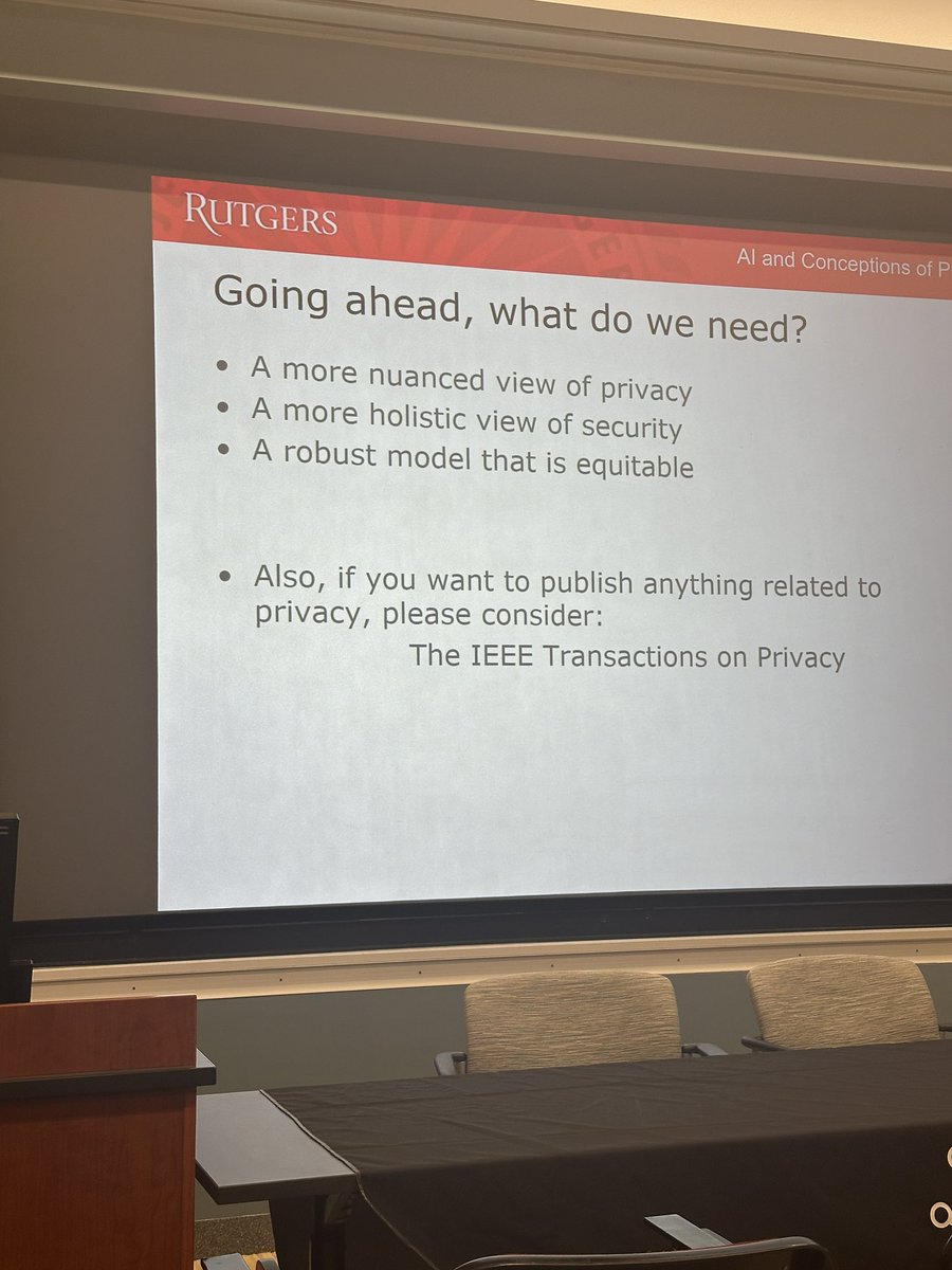 At the <a href="/IEEEorg/">IEEE</a> First Digital Privacy Workshop that I am co-organizing here at <a href="/CarnegieMellon/">Carnegie Mellon University</a>, Professor Jaideep Vaidya encourages  privacy researchers to submit their work to the new IEEE Transaction of Privacy journal that is part of IEEE privacy initiative <a href="/IEEEDigiPrivacy/">IEEE Digital Privacy</a>