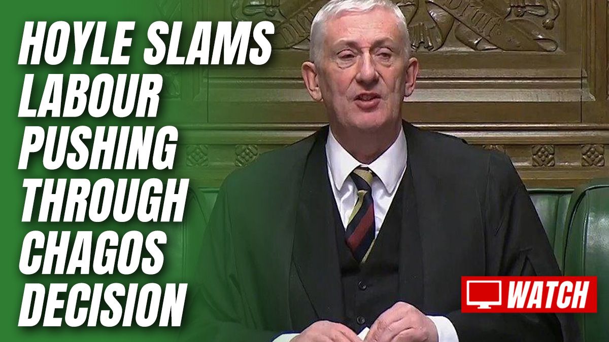 GuidoFawkes's tweet photo. Speaker Slams Lammy Over Giving Up Chagos During Recess https://t.co/CgvNXnlsbI https://t.co/YpgdNLBkUz