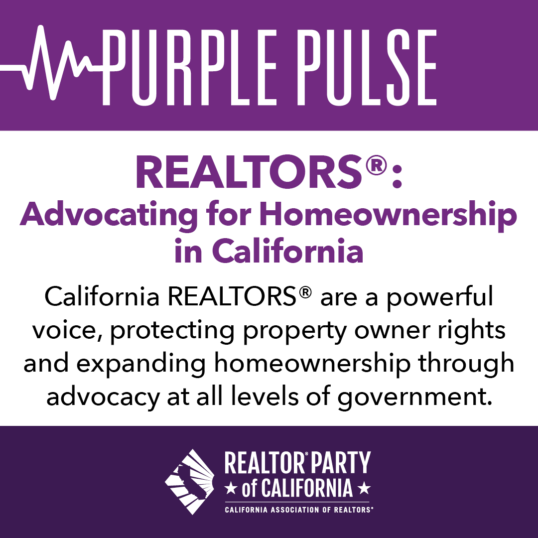 CAREALTORS's tweet photo. REALTORS® are united in advocating for homeownership in California!💪 With our strong membership of over 200,000, we continue to successfully protect housing access, affordability, and property rights in #Sacramento and at all levels of government. #REALTORAdvocacy #PurplePulse https://t.co/iY0wzVVXPg
