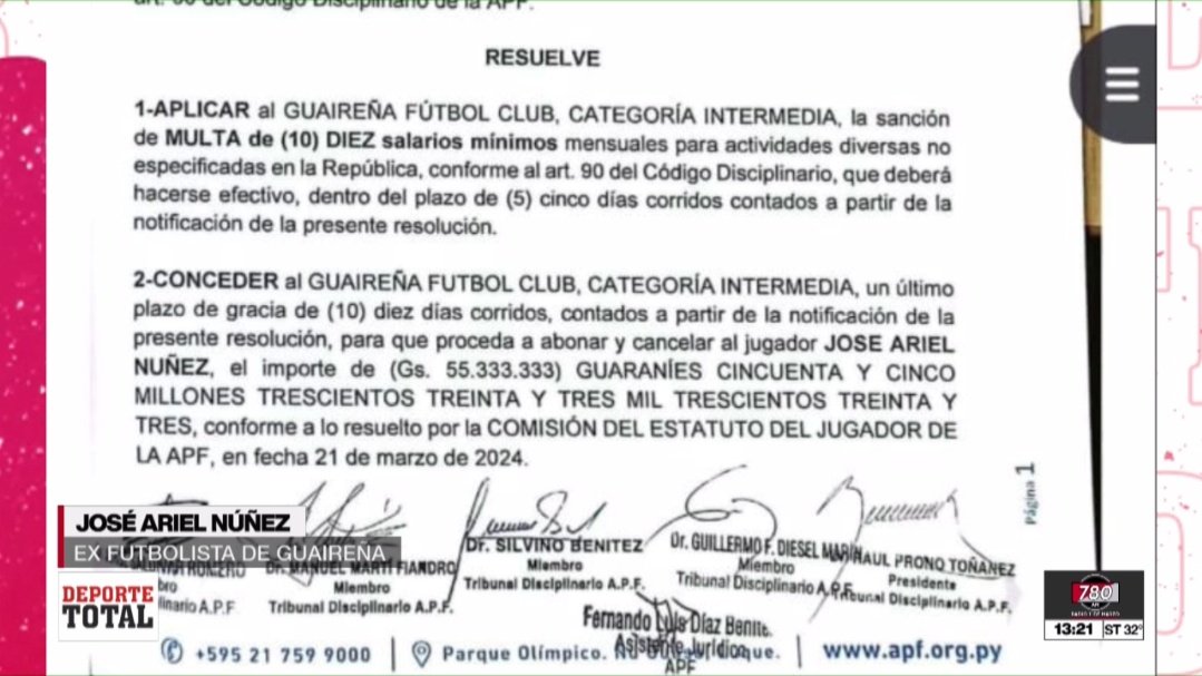 #Guaireña "Esto es por salarios, si, muchos cheques pero ninguno pude cobrar porque estaban sin fondos".

🎙José Ariel Nuñez, Futbolista 

#DeporteTotal #780AM #MegaTV