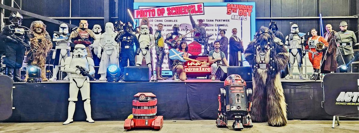 Sound checked with the “Empire” at Scotland Comic Con ❤️🏴󠁧󠁢󠁳󠁣󠁴󠁿
#comiccon #StarWars