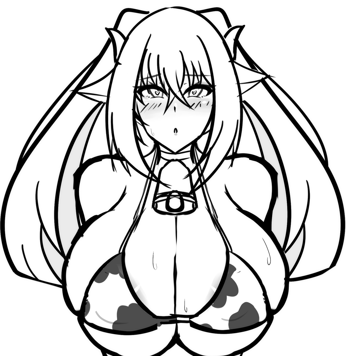 尊厳破壊ツインテールサティナママの落書きをしてみました('ω') 