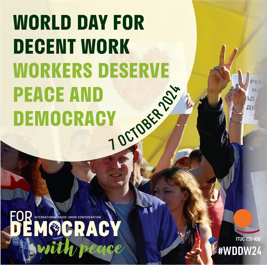 VicentMauri's tweet image. #WorldDayforDecentWork