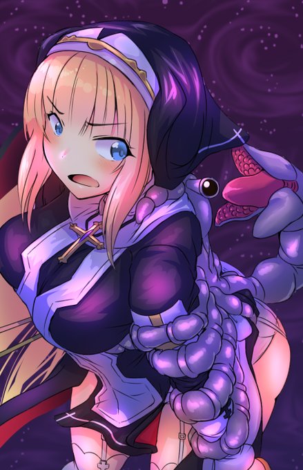 途中‼
後ろから襲い掛かってきた魔物に捕らえられてしまったシャルロットちゃん😋 