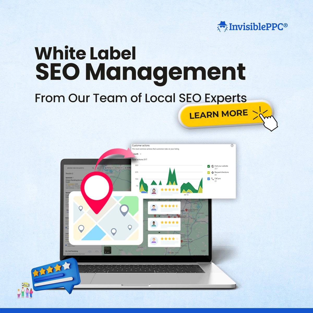 InvisiblePPC's tweet photo. Want to offer SEO services without the hassle of fulfillment? Our White Label SEO Management has you covered! Boost your clients' rankings while we handle the heavy lifting behind the scenes.

🌐 Learn more: https://t.co/XydN8TbJjM

#SEO #WhiteLabelSEO #DigitalMarketing #SEO https://t.co/hEmkwqKa9T