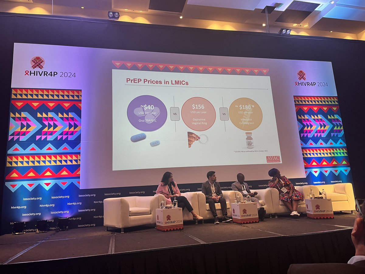 ivansegy47's tweet image. At the Manifest CHOICE session at the #HIVR4P2024, we learnt:
• There is no - and never will be - a miracle PrEP drug
• Advocate for CHOICE and not for individual products
• PrEP choice rollout is feasible but challenges and access gaps remain