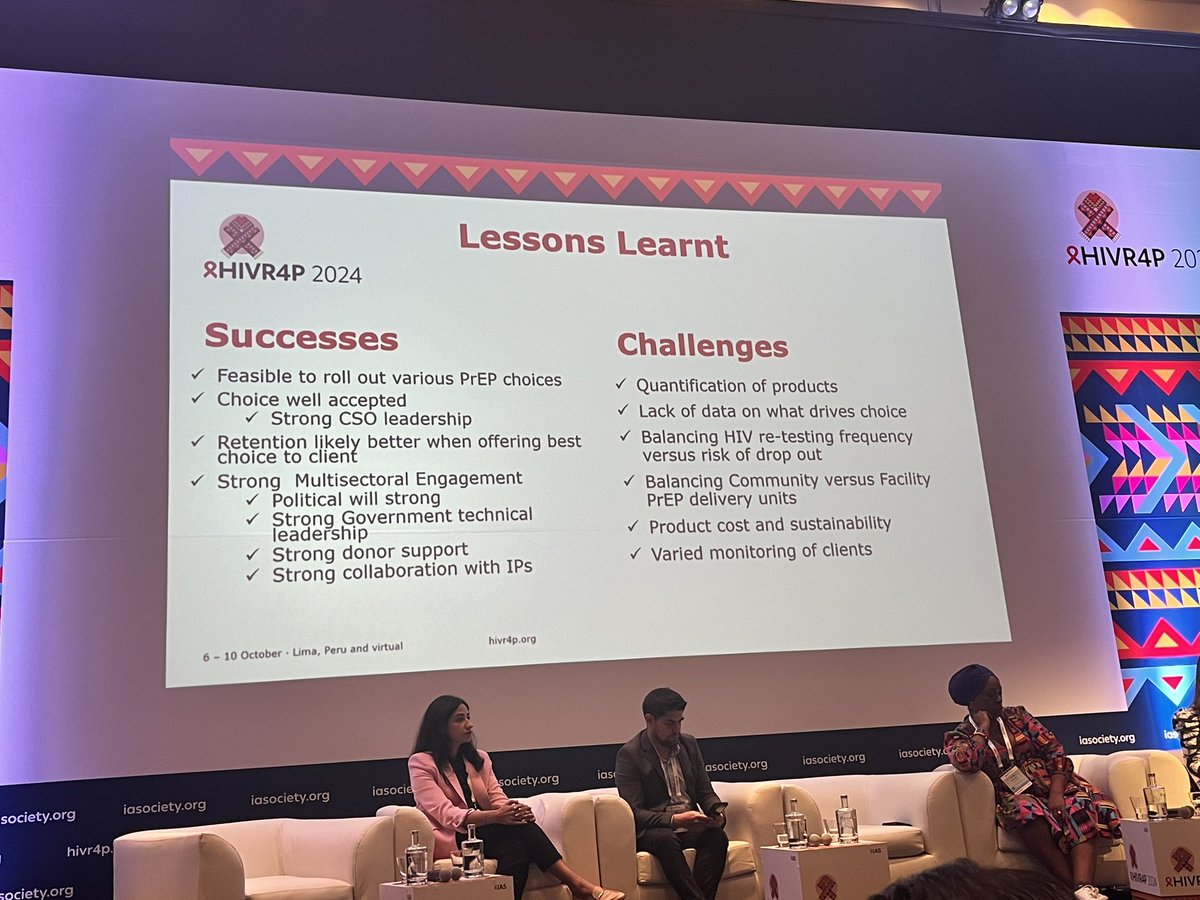 ivansegy47's tweet image. At the Manifest CHOICE session at the #HIVR4P2024, we learnt:
• There is no - and never will be - a miracle PrEP drug
• Advocate for CHOICE and not for individual products
• PrEP choice rollout is feasible but challenges and access gaps remain
