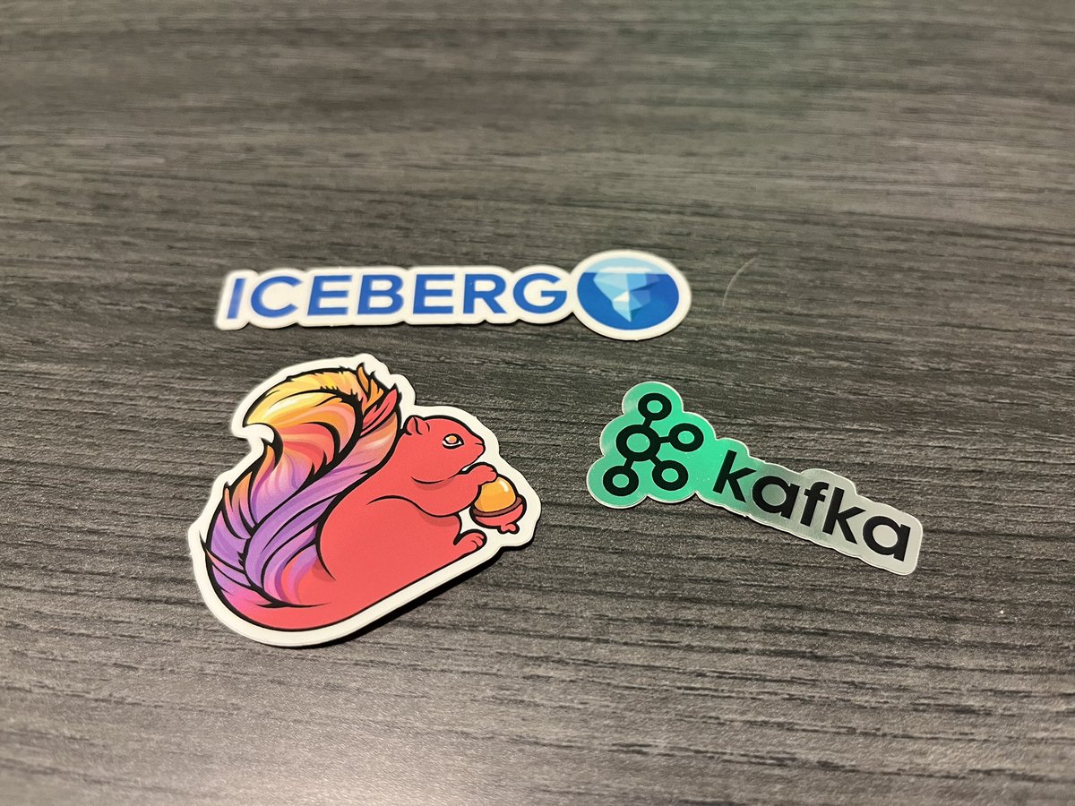 TheDanicaFine's tweet image. The trifecta at #communityOverCode! 🤩 (Also picked up some new stickers!)
#apacheKafka #apacheFlink #apacheIceberg