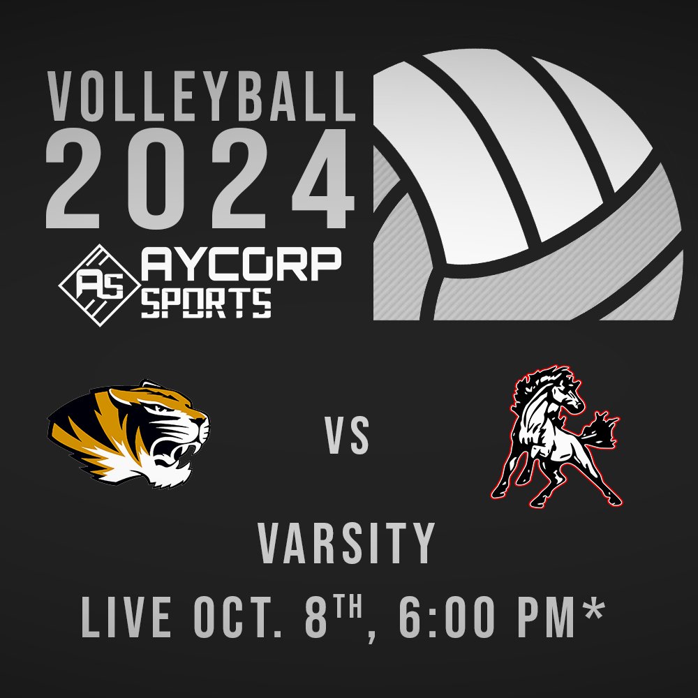 Tomorrow night on AYCORP SPORTS!  It's GIRLS Volleyball and a Class 1 matchup between the Risco Lady Tigers and the North Pemiscot Lady Mustangs!   Pre-Game Show begins 5:50 pm, followed by first serve at 6:00 pm!
youtube.com/watch?v=fyaaZI…