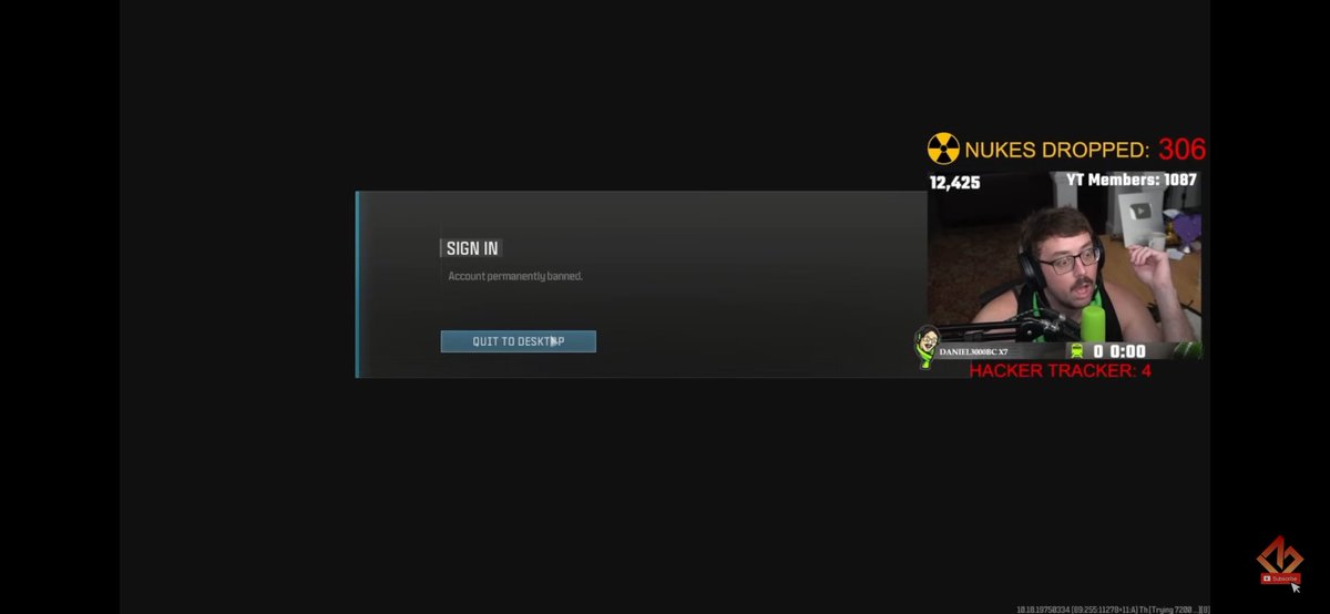 BotPlayingGames's tweet photo. BTW: #BobbyPoff (aka #BobbyBot) got perma banned with a nuke counter of 306, and shadow banned afterwards with a nuke counter of 307… so this guy got a nuke while ban-evading? Why would  you even allow this,  @RavenSoftware &amp; @Activision?

#Warzone #cheater https://t.co/VjEAqbUUZI