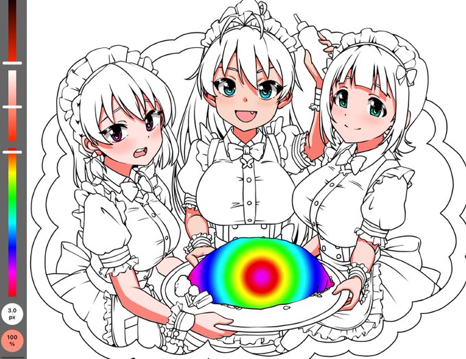 頑張って塗ってます 