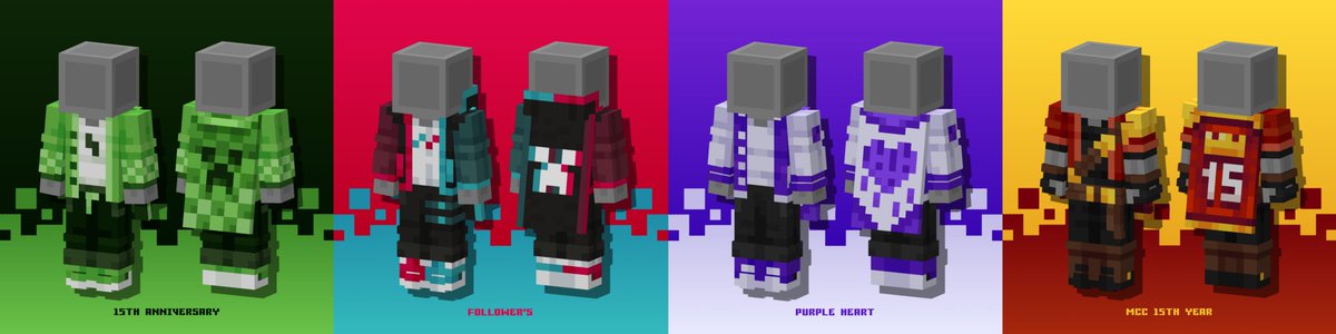 NuzFar_'s tweet photo. Oh hey!! its #mcartday again!
Here's my latest work, and i'm making outfit based on the 15th minecraft anniversary cape https://t.co/bgvFBKACO0