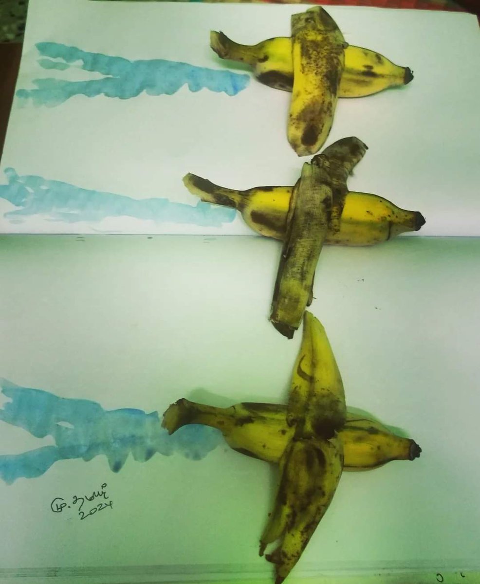 thamizhvannan's tweet photo. My creative art #chennaiairshow2024 #bannanaart #bannana #marinabeach #airshow #trending #creative #art https://t.co/EHV8INlBdC