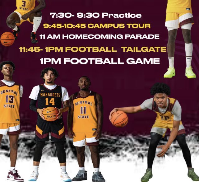 I will be visiting central state for homecoming oct 12