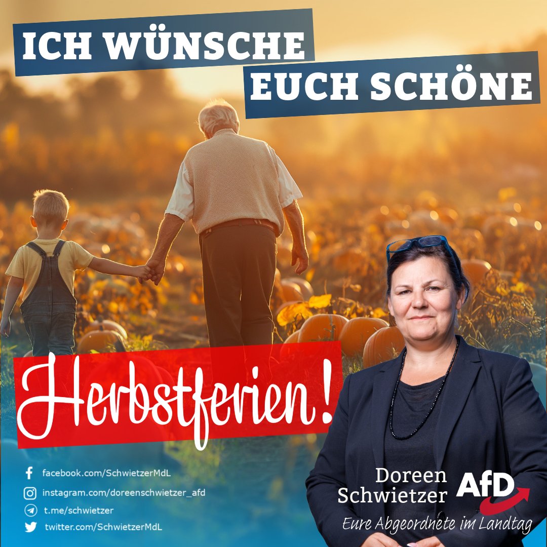 SchwietzerMdL's tweet photo. Schöne Herbstferien euch allen!🍂
#hoyerswerda #bautzen #sachsen #elsterheide #königswartha #neschwitz #puschwitz #radibor #lohsa #spreetal #ostsachsen #afd #sorben #serbja #alternativefuerdeutschland #lausitz #landtag #landkreisbautzen #deutschland #bürger #ferien #herbst https://t.co/34Pduebuxk