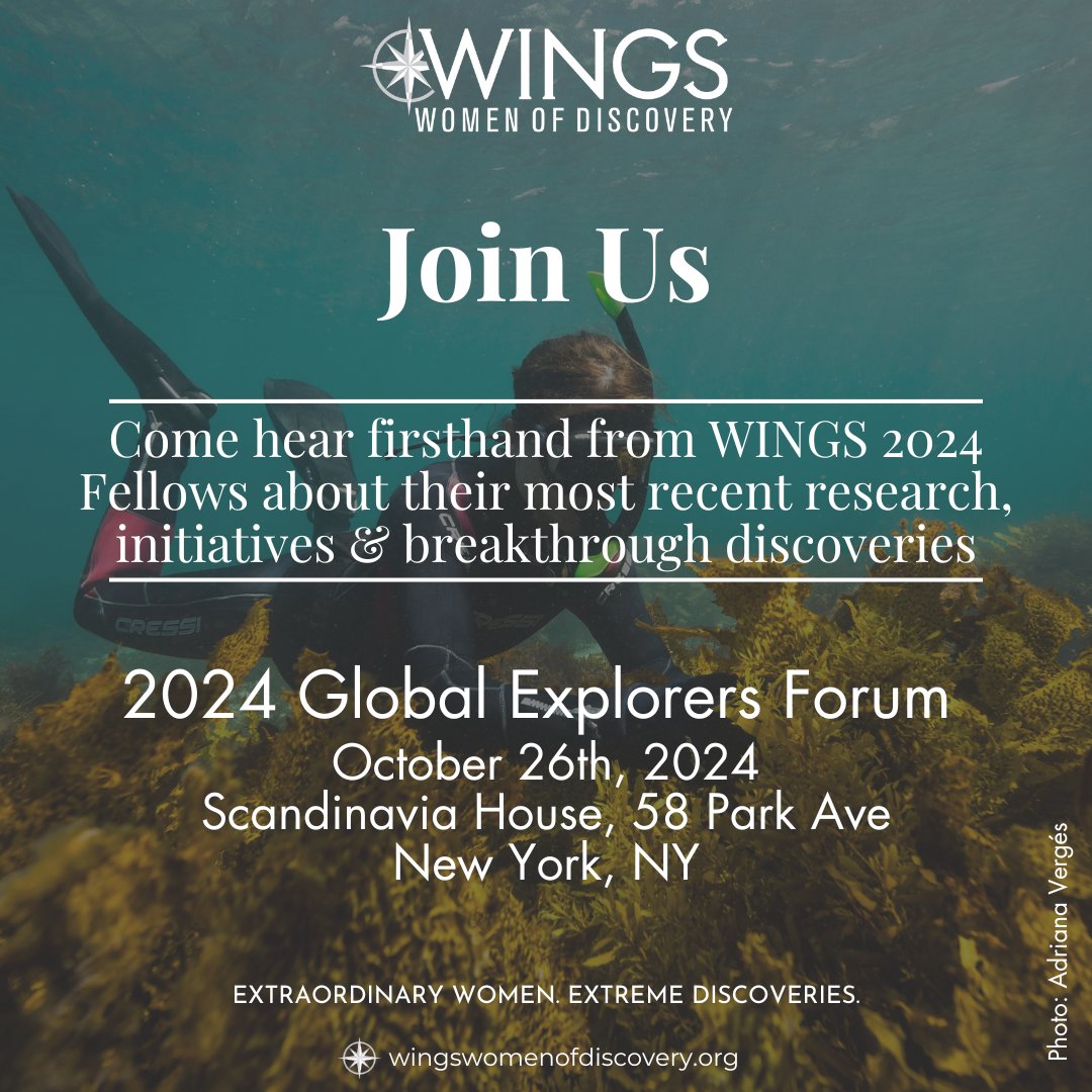 🌍✨Join us at the 2024 Global Explorers Forum!✨🌍  wingswomenofdiscovery.org/event/global-e…