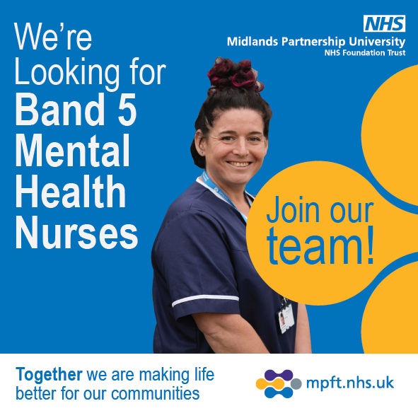 We're holding an in-person event for soon to be qualified student nurses, or NMC registered nurses, to discuss Mental Health Nurse roles at St George's Hospital, Stafford.

The event will take place 24 Oct (5-8pm).

Find out more &amp; express your interest: forms.office.com/pages/response…
