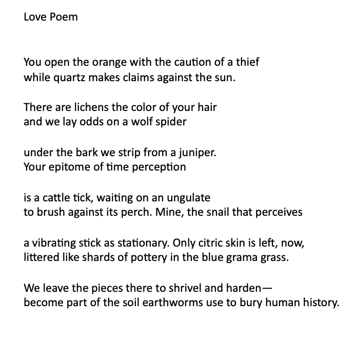 A little bit different than the poems I usually post here--this is science adjacent, rather than scientific.