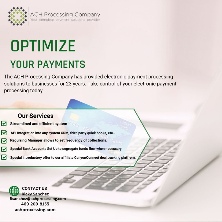 achprocessing's tweet image. Ready to upgrade your payment process? With Same Day ACH, you&apos;ll experience a smarter, faster, and more cost-effective way of handling transactions. Say goodbye to long waits and hello to immediate bank transfers with ACH Processing!

#FinTech #BusinessEfficiency