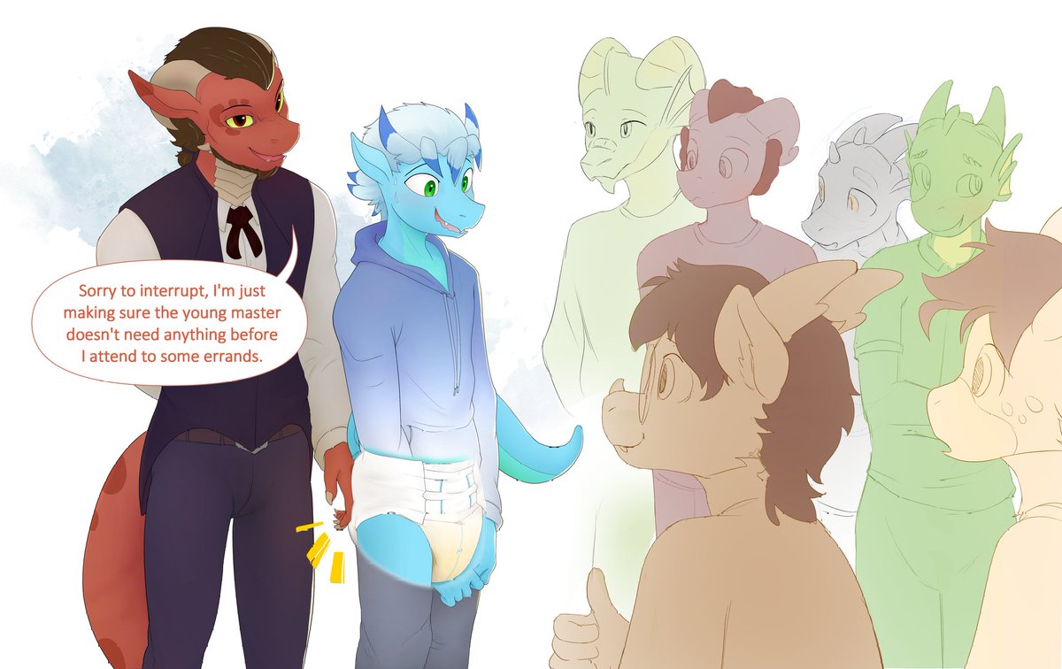 Incredible commission pic I got from <a href="/Daydream_Ed/">Daydreamed ☁</a> .
Including a bunch of awesome dergs, from which some belong to <a href="/BlueOzzyderg/">Ozzydragon</a>, <a href="/CurlySillyPony/">CurlySillyPony</a>, <a href="/disparitybit/">Mucky Ducky</a> and <a href="/GibsonScratch/">🦨 Star~♪ ✨</a>.
The only thing is why should everyone be looking at me at that right moment Dx