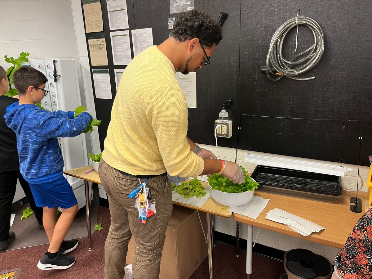 Whitehall-Coplay MS (@wcsdwcms) on Twitter photo Today was the first lettuce harvest from our new <a href="/ForkFarms/">Fork Farms</a> vertical hydroponic farming station. Mr. Witcher, with help from a few students, got quite a haul of lettuce for the faculty salad bar on Wednesday. Stay tuned for those pictures!
#WeAreZephyrs Today was the first lettuce harvest from our new <a href="/ForkFarms/">Fork Farms</a> vertical hydroponic farming station. Mr. Witcher, with help from a few students, got quite a haul of lettuce for the faculty salad bar on Wednesday. Stay tuned for those pictures!
#WeAreZephyrs