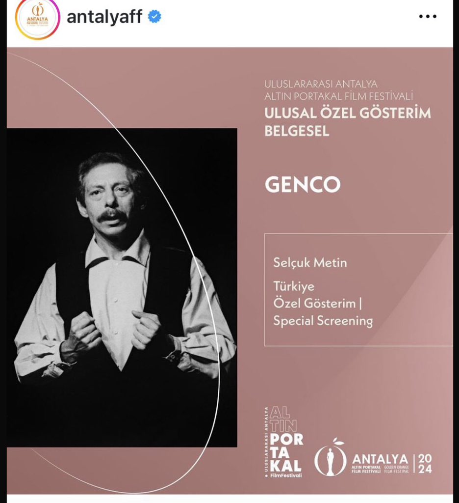 Tiyatromuzun kurucusunun belgeseli Antalya Film Festivali çerçevesinde seyirci ile buluşacak