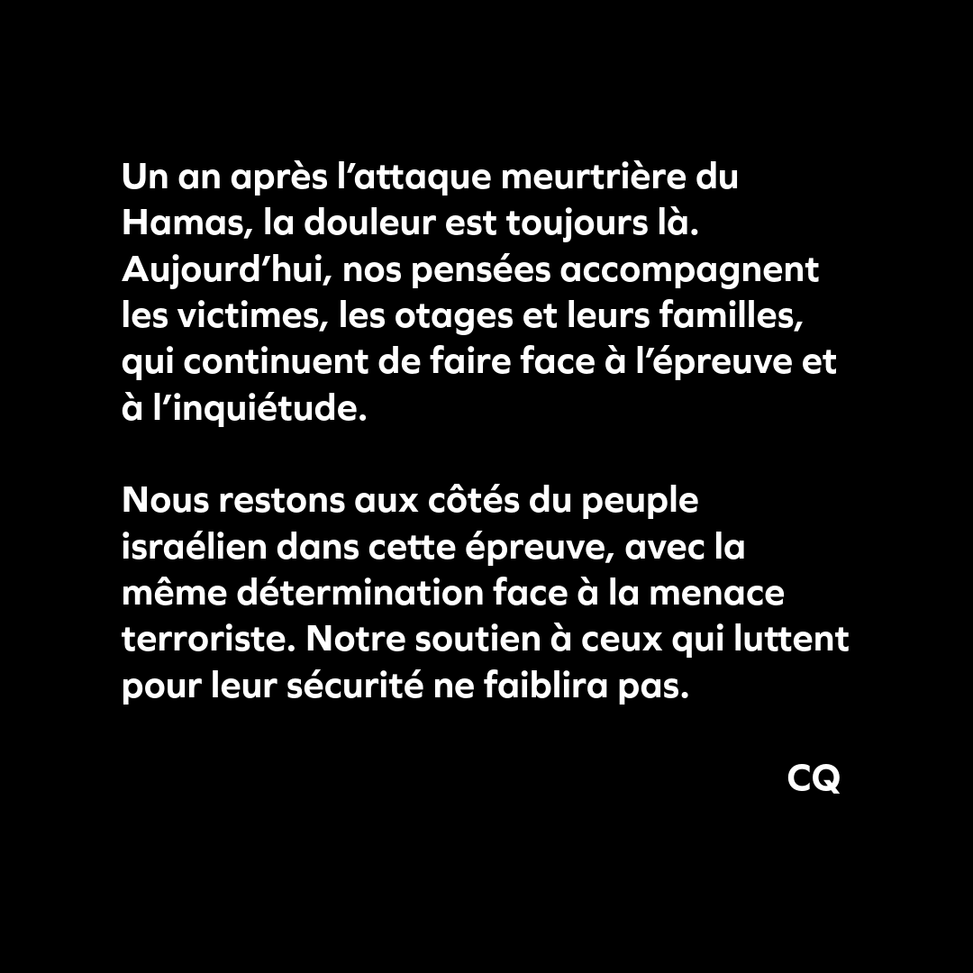 7 octobre 2023. 🕊️