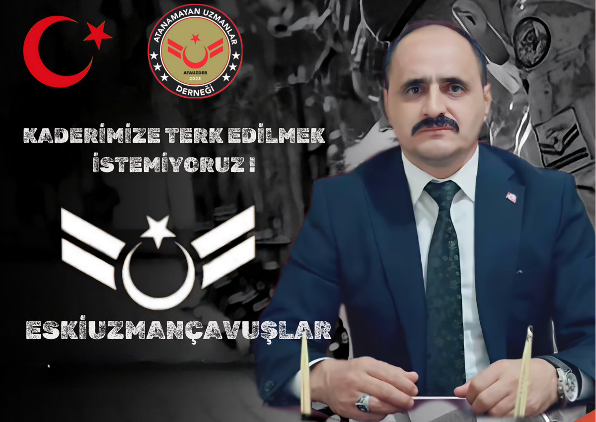 <a href="/tgrthabertv/">TGRT HABER</a> <a href="/tunaoztunc/">Tuna Öztunç</a> #tekçare adalet için liyakatin olması, yasaların uygulanması..
Atanamayan Uzmanlar Derneği olarak biz #EskiUzmanÇavuşlar cephede kazandığımız,3269 sayılı Kanunun 5.Maddesinin uygulanmasını ve atamamızın yapılmasını istiyoruz.
Var olan kanun uygulansın adalet sağlansın..