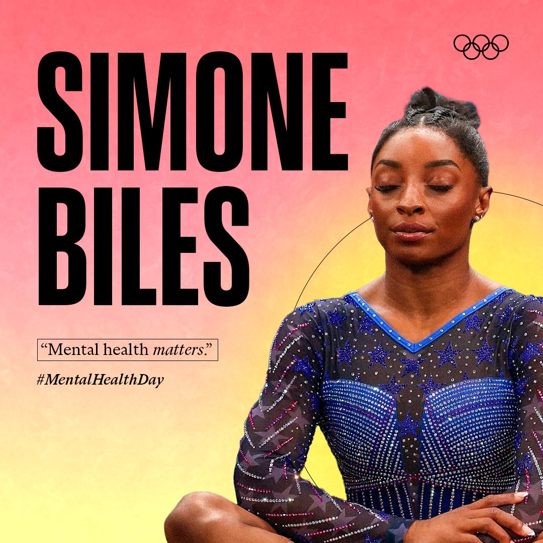 Olympics's tweet photo. October is Mental Health Awareness Month. We're reflecting on the past Olympic cycle, #Paris2024, with full consciousness that the time after an Olympic Games can be tough for athletes.

Find out how to take care of your mental health 👉 https://t.co/GyZ9aM5PPD

#MentalHealthDay https://t.co/pVcBYn2t2Q