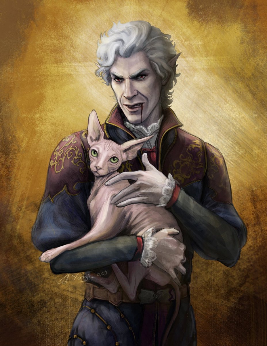 He is... 
... rat-eater who became the Lord \о/
#BaldurGate3 #baldursgate3fanart  #Astarion #HisMajesty