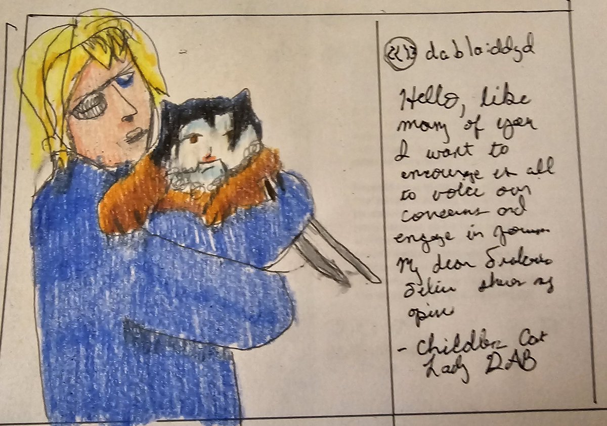 In my defense art and shitposting both require talent and all I know is Dimitri is very adoring of his murder mittens