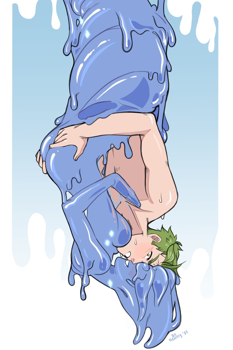 Safe and lovingly embraced within her body of slime