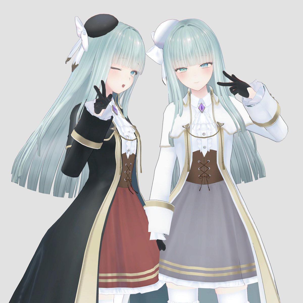 magelightVR's tweet photo. はじめてのモデリングでオリジナルキャラのアバターを作りました！カラバリもあるよ　△約59000
#b3d #blender初心者 https://t.co/Ih027iClvH