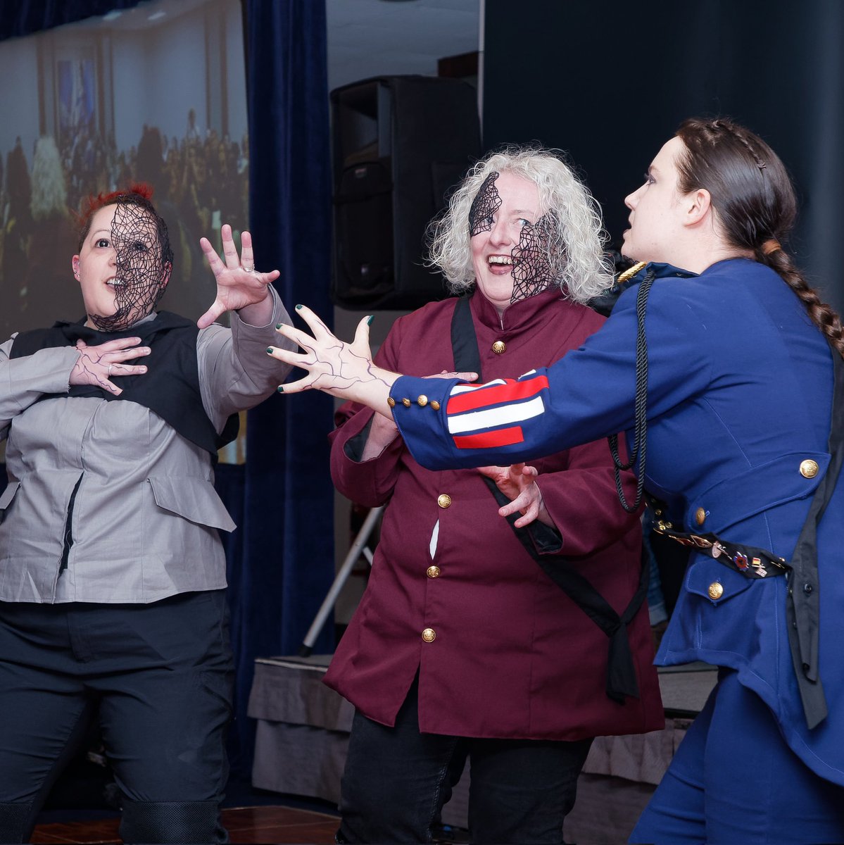 starfuryevents's tweet image. Some of the amazing cosplay by the fans of Motherland Fort Salem and Warrior Nun at Starfury Witchbomb 2.