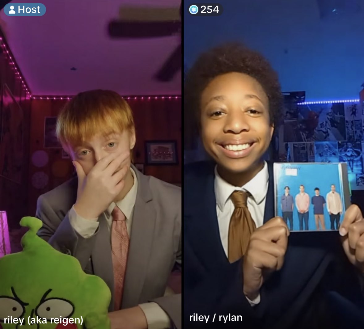 iM3llOzzz's tweet photo. There’s this one cosplayer who make roleplays as reigen and yesterday there was a serirei live, they’re so good at acting as their characters literally canon serirei 😭😭😭 https://t.co/mTNogG8bGl