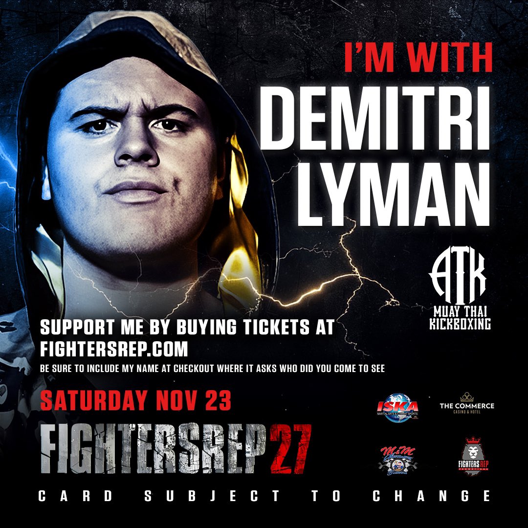 FightersRep's tweet photo. ESPARZA vs.LYMAN‼️ Who do you think will come out on top? Drop your predictions in the comments below and repost on your story! 🥊🔥 Don’t miss out on the action—click the link in our bio to get your tickets for FightersRep 27. Only at https://t.co/VzL9nQkCgJ! 🎟️

#fightersrep27 https://t.co/OkCkXlYJHv